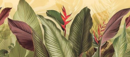 PARADISO CALATHEA | Carta da parati esotica tropicale