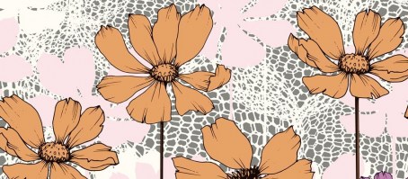 FLOWER BON | Carta da parati a fiori stile urban