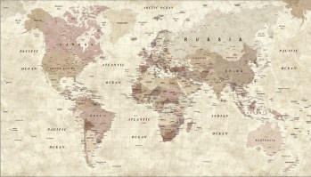 MONDO - WORLD  | Carta da parati cartina mondiale - Colore 73