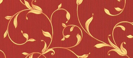 NE 91705 | Carta da parati rossa e oro