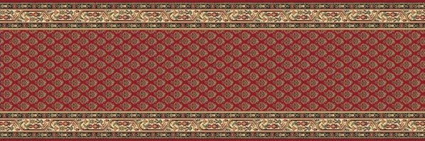 Passatoia design tessuta su telaio Jacquard - 371 Libano Rosso
