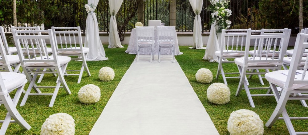 WEDDING  Tappeto bianco avorio